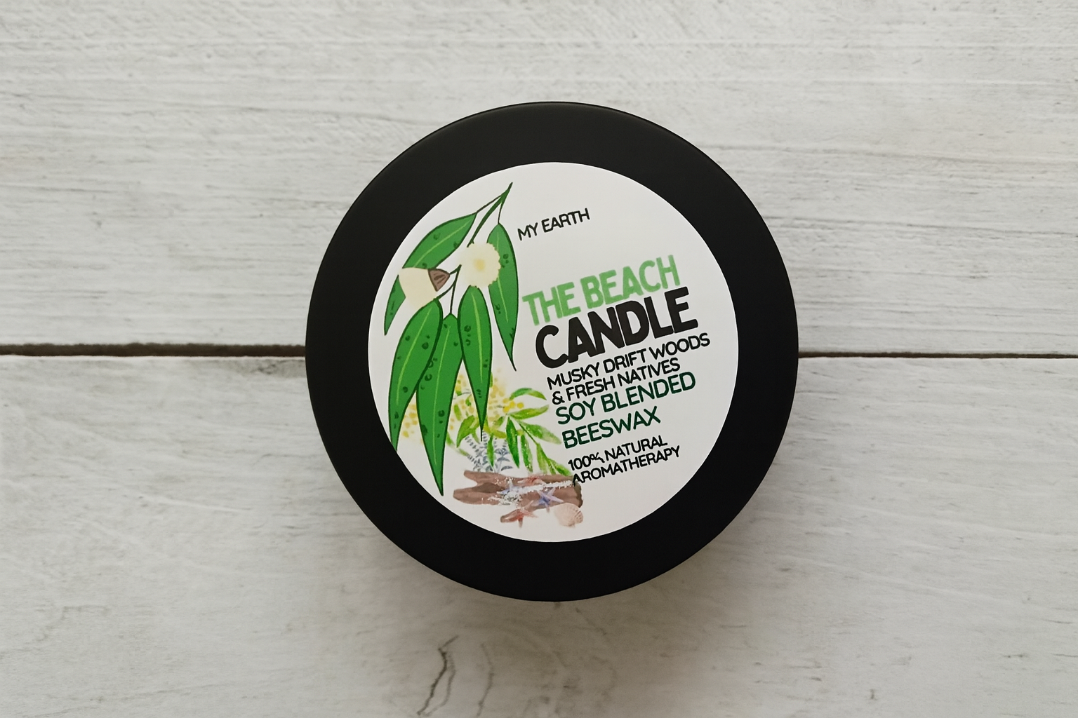 The Beach | Soy & fortified Beeswax candle